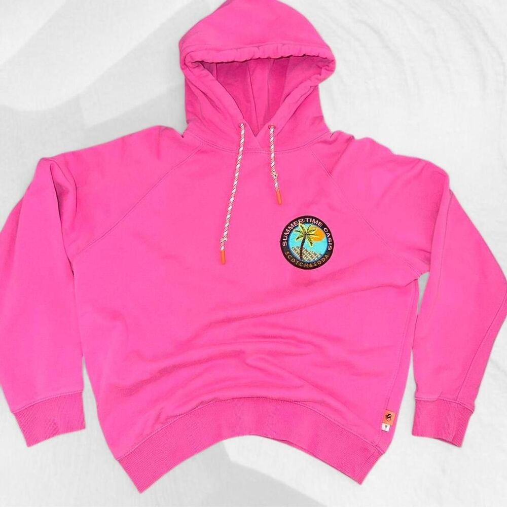 Scotch-soda Men's Pink Hoodie